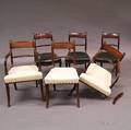 Set of Six Regency Mahogany Dining Chairs