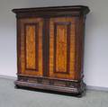 Continental Marquetryinlaid Walnut Armoire