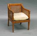 Edwardian Caned and Painted Armchair