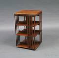 Mahogany Threetier Revolving Bookcase