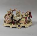 German Porcelain Figural Plateau
