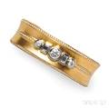 18kt Gold and Diamond Cuff Bracelet Sam Lehr