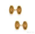 Antique 18kt Gold Cuff Links Tiffany amp Co