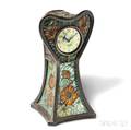 Art Nouveau PliqueaJour Enamel Table Clock Eugene Feuillatre