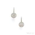 18kt White Gold and Diamond Earpendants