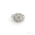 14kt White Gold and Diamond Ring