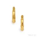 18kt Gold Bamboo Earrings Cartier