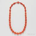 Coral Bead Necklace