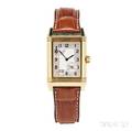 Gentlemans 18kt Gold Reverso Wristwatch JaegerLeCoultre