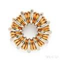 18kt Bicolor Gold Circle Brooch Tiffany amp Co