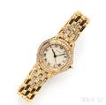 Ladys 18kt Gold and Diamond Wristwatch Cartier