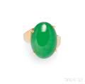 14kt Gold and Jadeite Ring