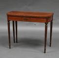 Regency Inlaid Mahogany Card Table