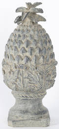 Contemporary composition pineapple garden ornament