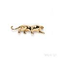 18kt Gold Panther Brooch