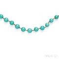18kt Gold and Turquoise Bead Necklace