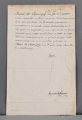 Louis XV King of France 17101774 Document with Secretarial Signature