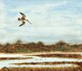 Bruce Dines American b 1927 Woodcock in Flight