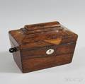 William IV Calamander Coffinform Tea Caddy