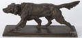 Bronze figure of an Irish setter