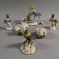 Six Ceramic Figural Bird Sculptures