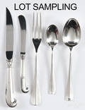 Fiftysix pieces of Williamsburg reproduction sterling silver flatware