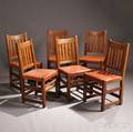 Six Limbert Arts  Crafts Dining Chairs