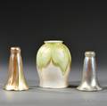 Three Tiffany Studios Favrile Glass Shades