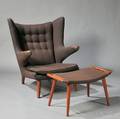 Hans Wegner 19142007 Papa Bear Chair and Ottoman