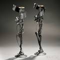 Pair of Albert Paley American b 1944 Candlesticks