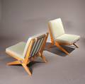 Pair of Pierre Jeanneret for Knoll Scissor Chairs