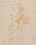 Attributed to Pompeo Girolamo Batoni Italian 17081787 Profile of a Woman