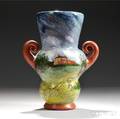 Linda Huey American b 1947 Decorated Vase