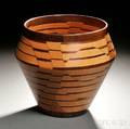 Alan Bell Laminated Wood Bowl