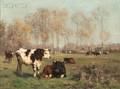 Aymar Aimard Alexandre Pezant French 18461916 Cattle in a Summer Landscape