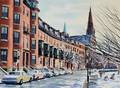 Sergio Roffo American b 1953 Winter in Boston