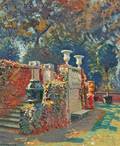 Arthur Merton Hazard American 18721930 The Garden Stairs
