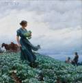 Charles Courtney Curran American 18611942 The Cabbage Field