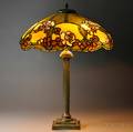 Mosaic Glass Table Lamp Attributed to Duffner  Kimberly