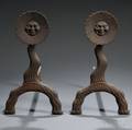 Pair of Bradley  Hubbard Andirons