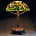 Tiffany Studios Blackeyed Susan Mosaic Glass Table Lamp