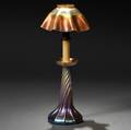 Tiffany Studios Gold Favrile Candle Lamp