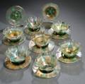Seven Tiffany Favrile Finger Bowls and Nine Underplates
