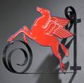 Mobil Pegasus Gas Station Sign