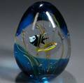 Large Aquarium Paperweight Attributed to Elio Raffaeli Italian b 1936