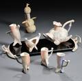 Lynne Turner American b 1943 Expresso Set and Asparagus Bottle