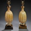 Pair of Italian Art Glass Table Lamp Bases