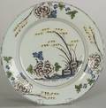 Bristol Delftware Polychrome Decorated Charger