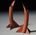 Pair of Jonathan Bonner Bill Fish Candlesticks