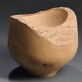 Turned and Carved Wooden Vessel